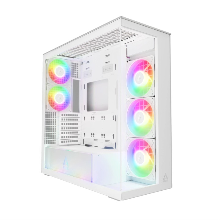 Компютърна кутия Arctic кутия Case E-ATX - Xtender (White) - 5 A-RGB Fans included ACPCC00014A