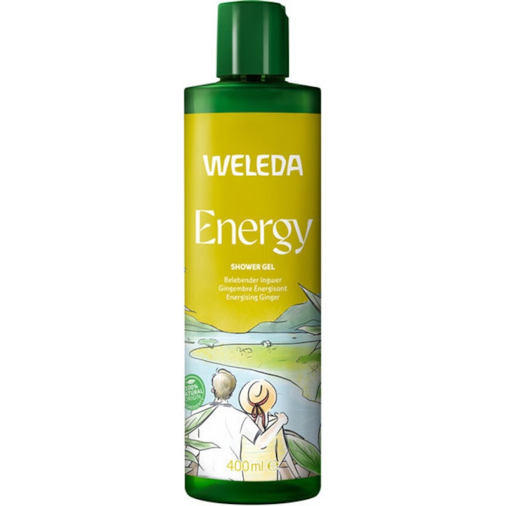 WELEDA ENERGY tusfürdő gyömbérrel, 400 ml, natúr, vegán