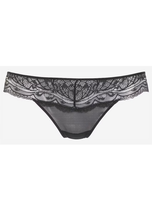 Дамски прашки LASCANA, Прозрачни, Дантела, Кръстосани каишки с мъниста, 90% памук, 10% еластан, Размер 44-46 EU