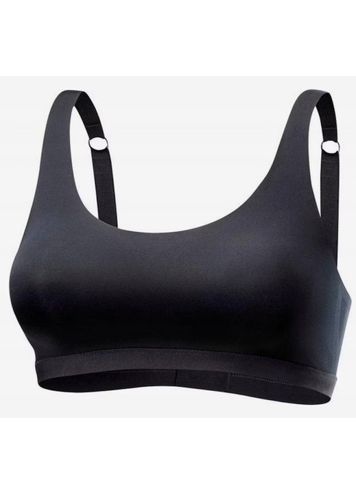 Sutien LASCANA Bustiera Moale Fara Armatura, 77% poliamida, 23% elastan, culoare neagra, XS INTL