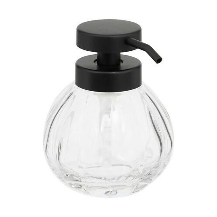 Átlátszó szappanadagoló, 5five simply smart, 200ml, modern dizájn, könnyen tisztítható, 3 színben