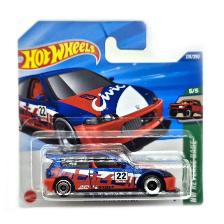 Hot Wheels Honda Civic Custom - HW Reverse Rake 5/5 - 201/250 - Hot Wheels - 1:64