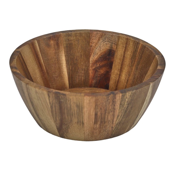 Galia tál 16cm, Intesi, akácfa, bohém/rusztikus stílus, natúr szín