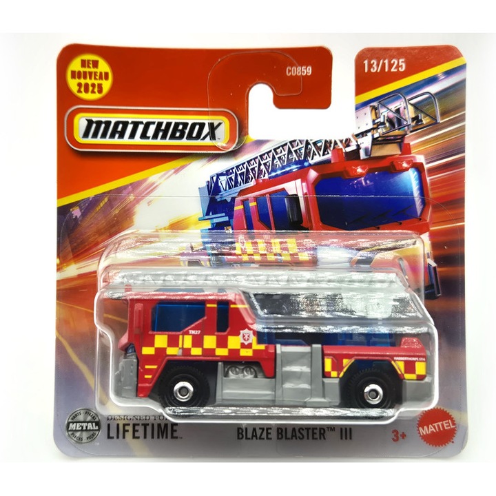 Blaze Blaster III tűzoltóautó - 13/125 - bliszteres - Matchbox - 1:64
