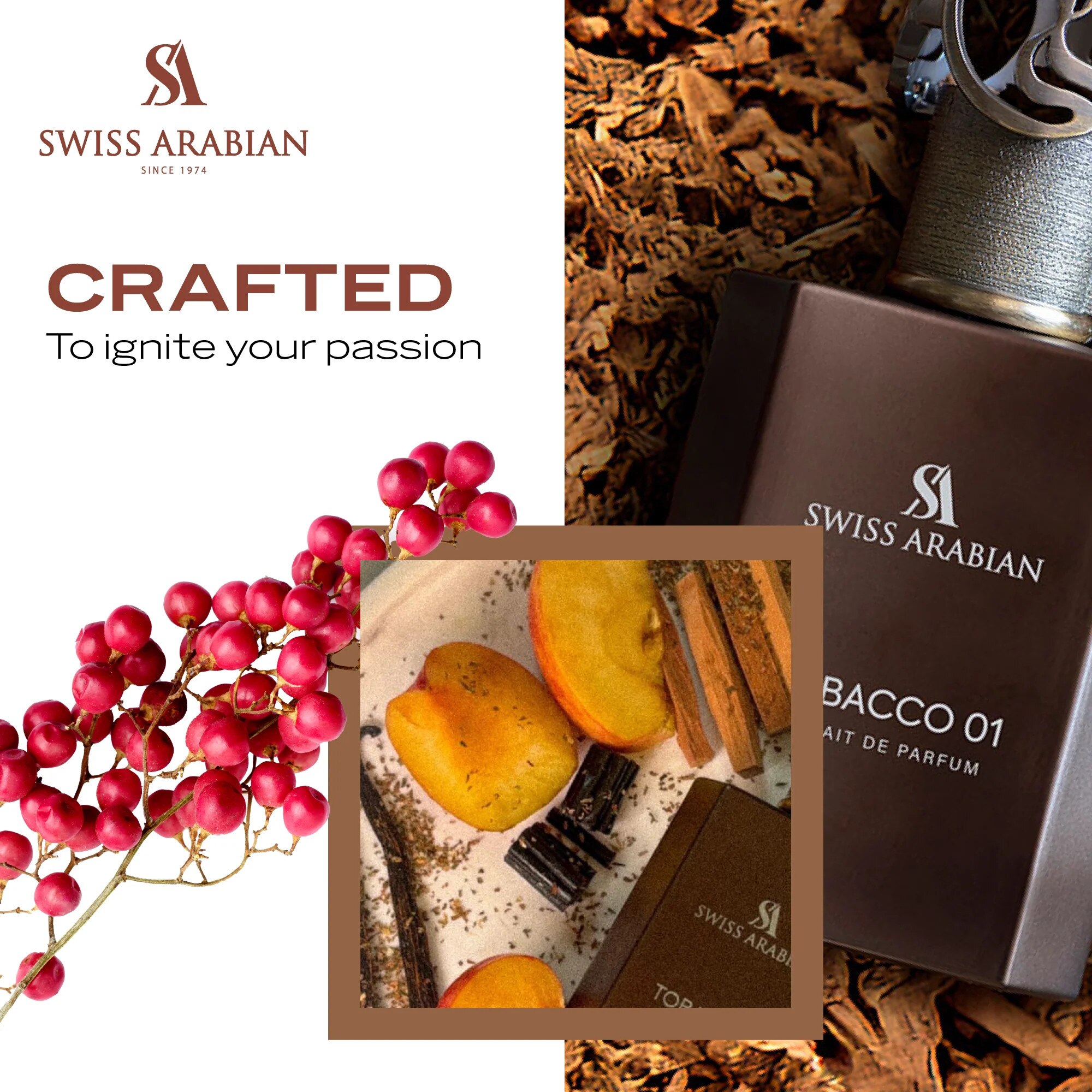 Extract de Parfum Swiss Arabian Tobacco 01, Unisex, 50 ml - eMAG.ro