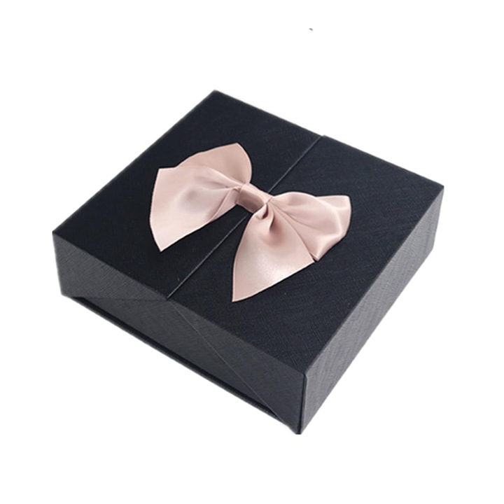 Cutie bijuterii Donboly, neagra cu flori, prietenoasa, portabila