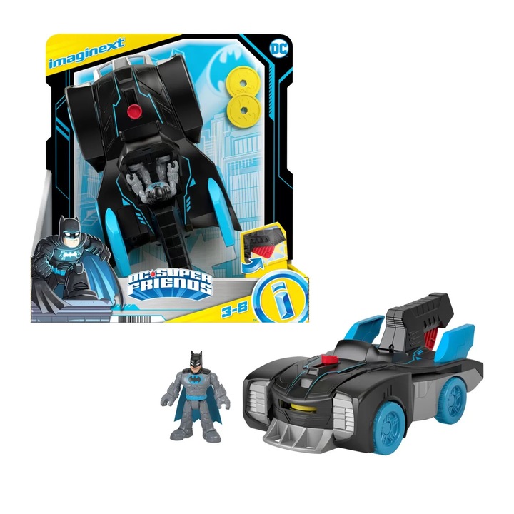 Set de joaca, Imaginext, DC Super Friends, Bat-Tech Batmobile