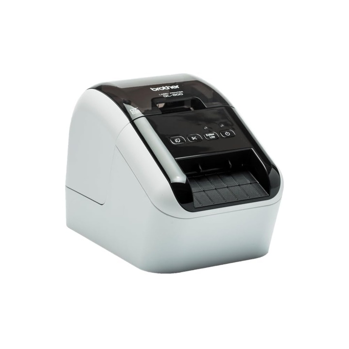 Brother Ql800 direkt hőátadó címkenyomtató, csatlakoztasd és nyomtasd, PC csatlakozás, kétszínű nyomtatás, piros és fekete, USB interfész, Wi-Fi nélkül