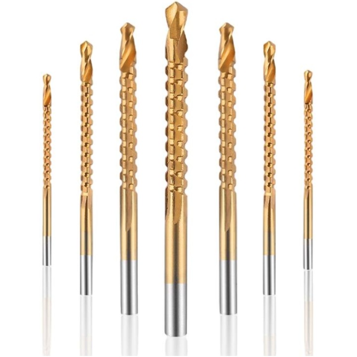 6 darabos GOLDEN acél fúrófej készlet 3-8 mm-ig