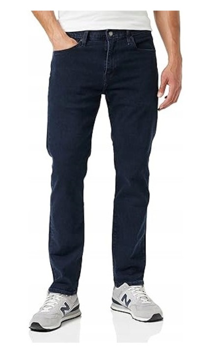 Blugi Levi's 502 Taper, bumbac/elastan, croiala regulata, bleumarin, W27-L32 US