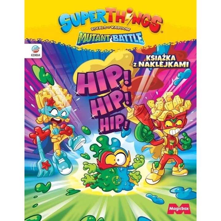SuperThings Mutant Battle książka z naklejkami, Ediba