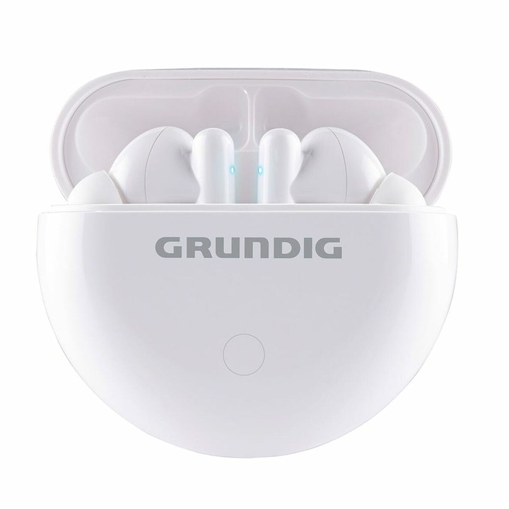 Casti Wireless Grundig, earbuds, alb