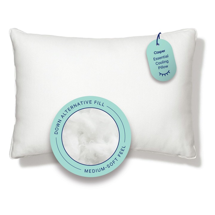 Casper Sleep Essential hűsítő párna, king size, fehér