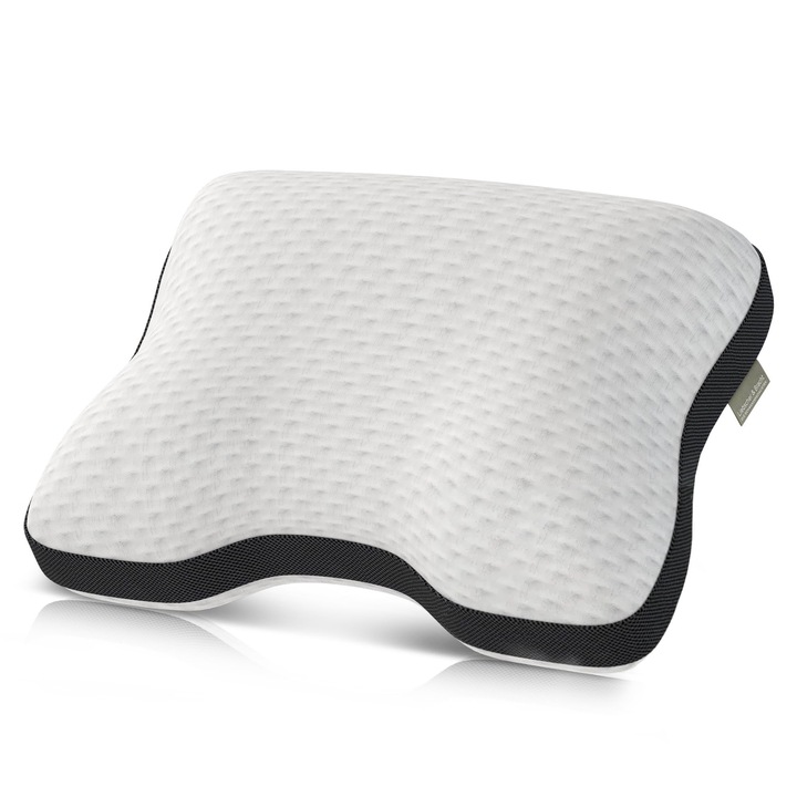 Liebscher & Bracht – Ortopédiai nyaktámasztó párna, 40x55 cm – Ergonomikus és magasságban állítható alvópárna, két keménységi szinttel – Légáteresztő és mosható