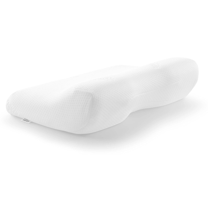 Perna Tempur Millennium memóriahabos párna, ergonomikus nyaktámasztó párna hát- és oldalt alvók számára, kemény érzet, S (54 X 32 X 9,5/5 Cm), fehér
