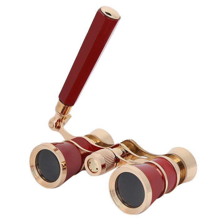 Binoclu 3x25 pentru teatre, 6.5mm pupila de iesire, sticla optica BK7 ...