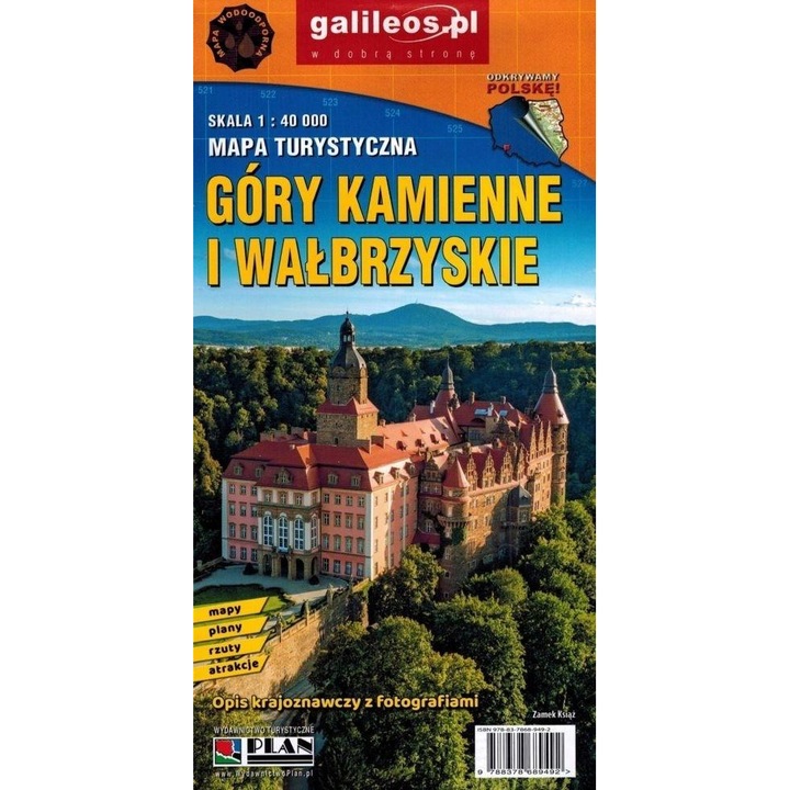 Mapa tur. - Góry Kamienne i Wałbrzyskie lam, Plan