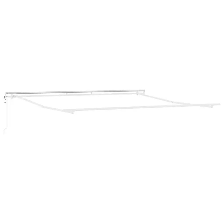 Сенник vidaXL, Бяло, 4 × 3, 5 m, Метал