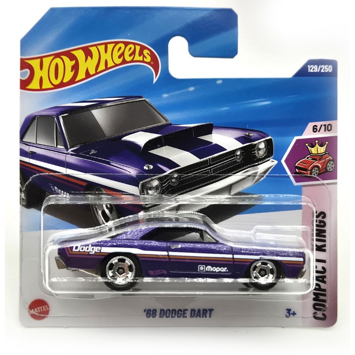 Hot Wheels '68 Dodge Dart - Compact Kings 6/10 - 129/250 - Hot Wheels - 1:64