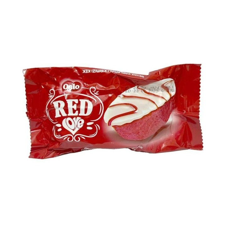 Oslo mázas sütemény, Red Love, 24db x 40gr
