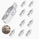 Set 10 Intinzator de plasa de sarma, 2mm thickness is more sturdy, metal galvanizat, rezistente la rugina, utilizare usoara, pentru garduri electrice animale, 100x30mm, Argintiu