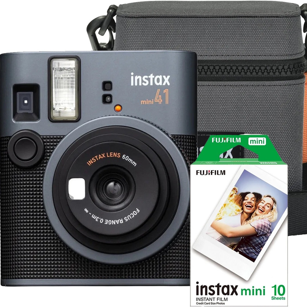 Set Camera foto instant Fujifilm Instax mini 11, Lila cu hartie