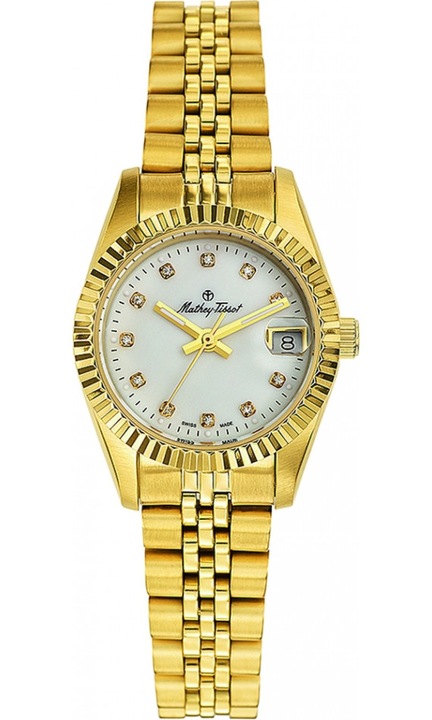Ceas de dama MATHEY-TISSOT D710PI, clasic, placat cu aur