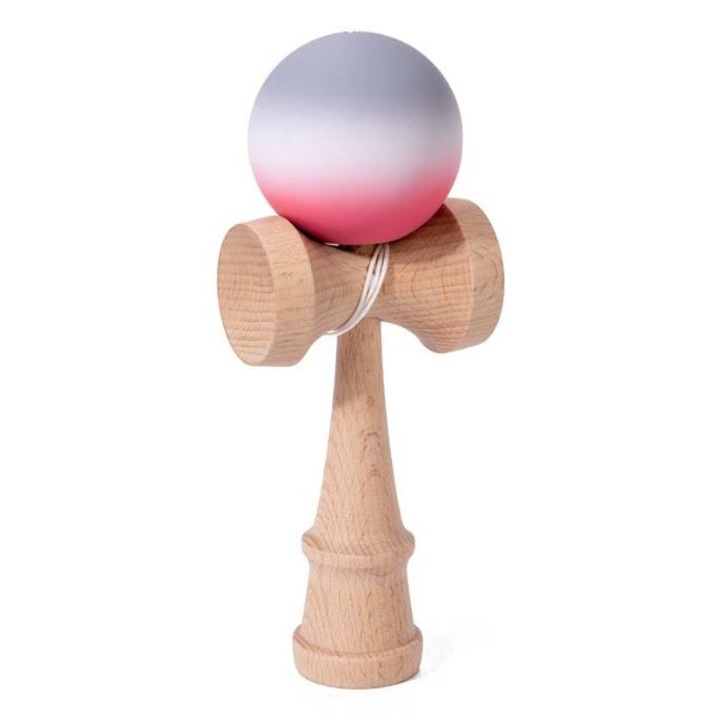 Interaktív Kendama játék, ZUBI HOME, fából, 18 cm, ügyességi Játék gyerekeknek és felnőtteknek, rózsaszín többszínű