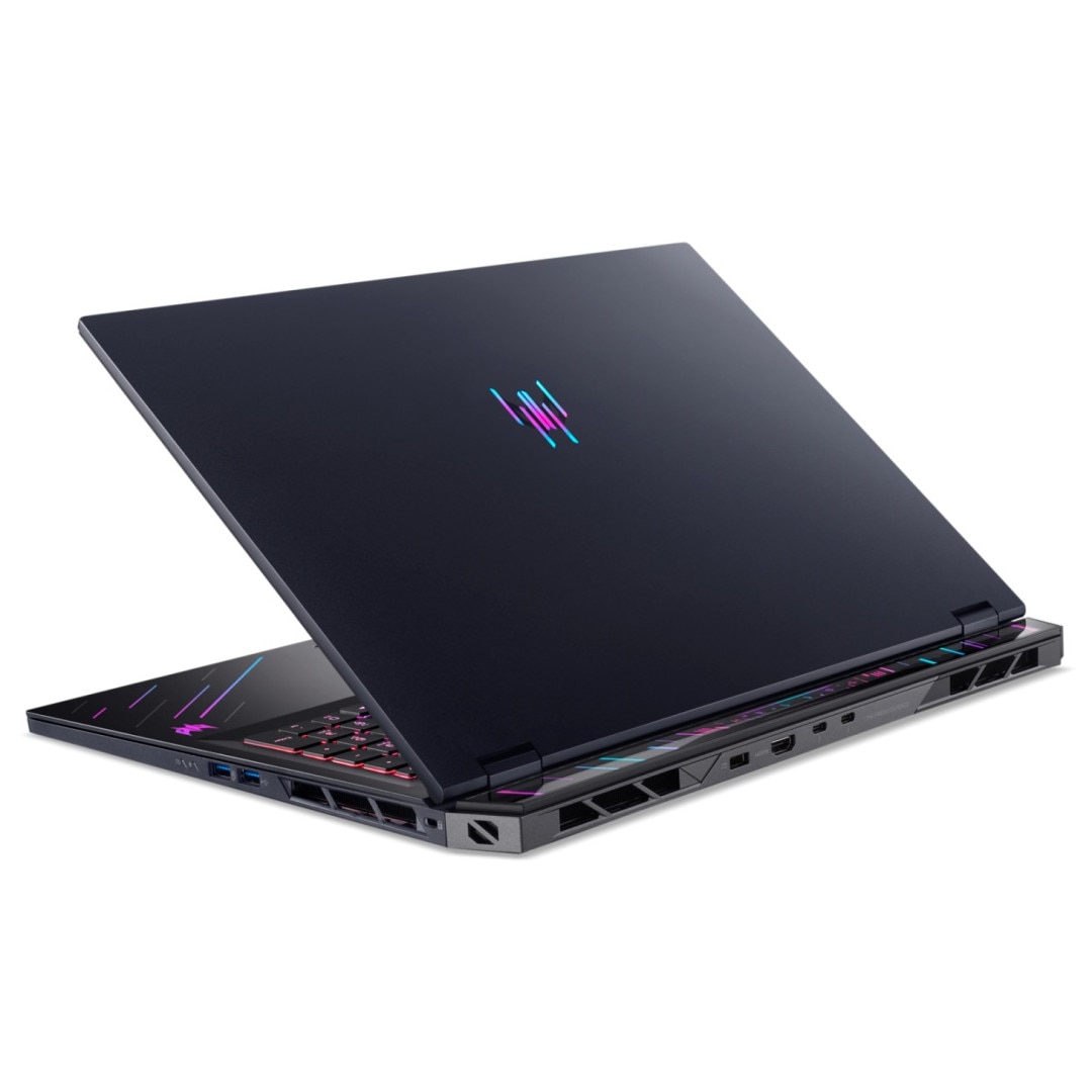 Gaming 18" Predator Helios 18 AI PH18-73, WQXGA Mini LED 250Hz, Procesor Intel Core Ultra 9 275HX (36M Cache, up to 5.40 GHz), 32GB DDR5, 2TB SSD, GeForce RTX 5080 16GB, Win 11 Pro, Abyssal Black