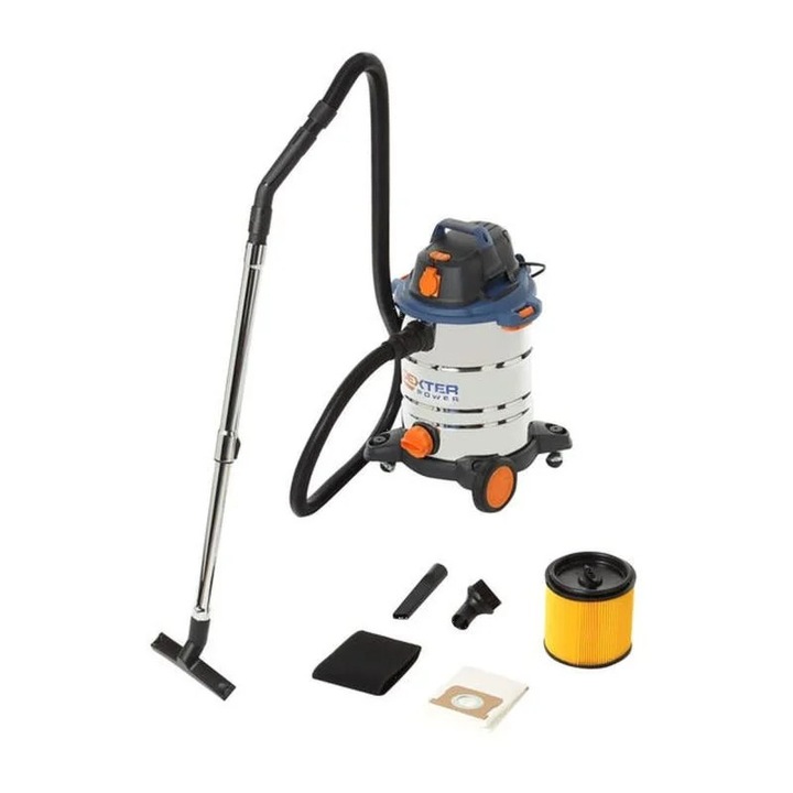 Aspirator umed/uscat Dexter Power, 1500 W, rezervor 30 L