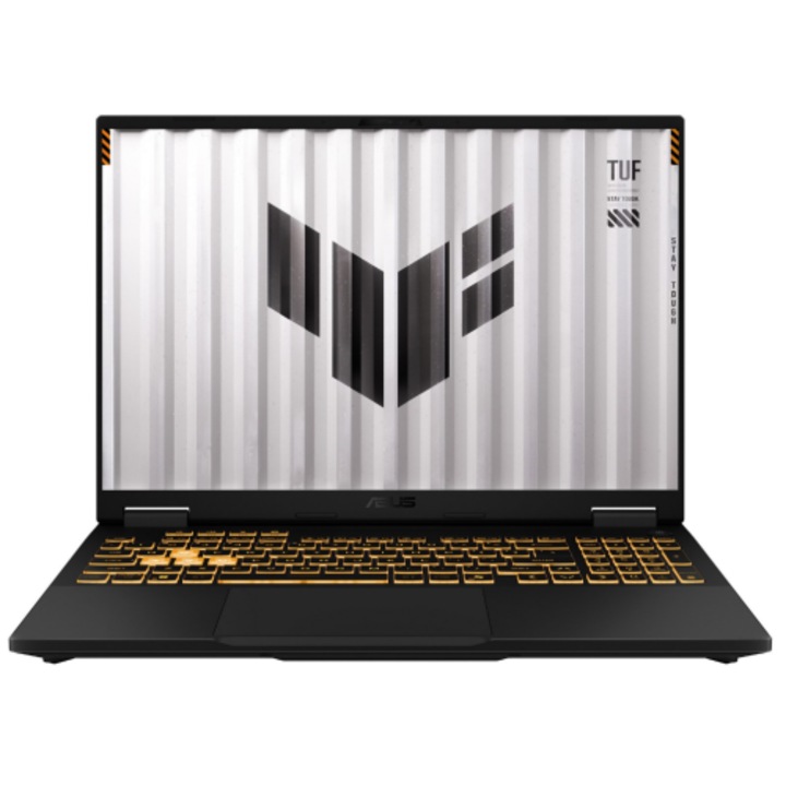 ASUS TUF F16 FHD+ laptop, 16 hüvelykes, Intel Core i7-14650HX, 32 GB, 1 TB SSD, RTX 5070, FreeDOS, szürke