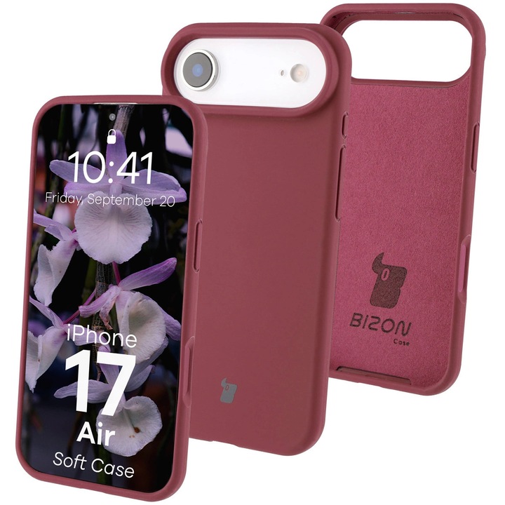 Husa, Bizon Soft Case pentru iPhone 17 Air, Violet Inchis