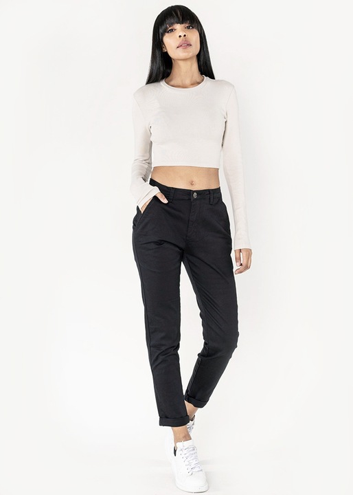 Fekete chino nadrág Nina Carter B-J250 M10 Fekete 36 EU