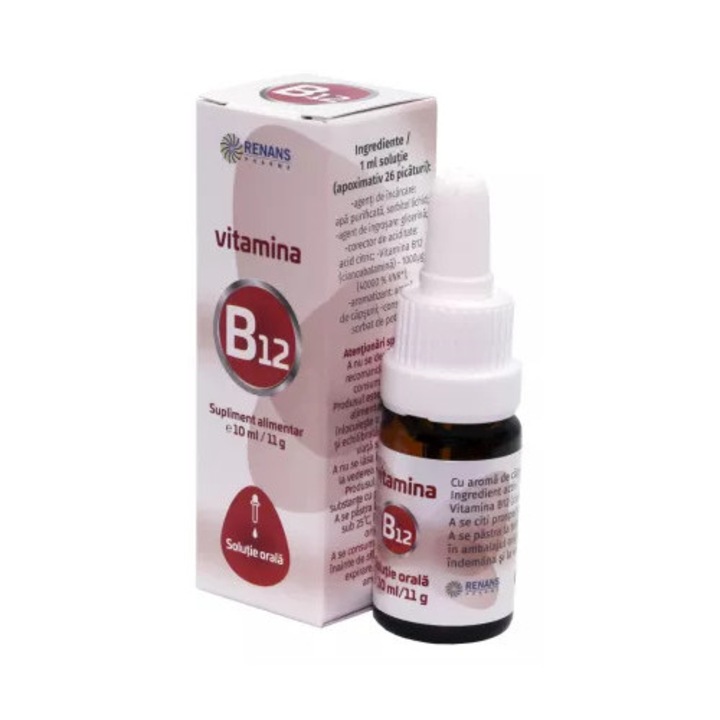 Solutie Vitamina B12, 10 ml, Renans