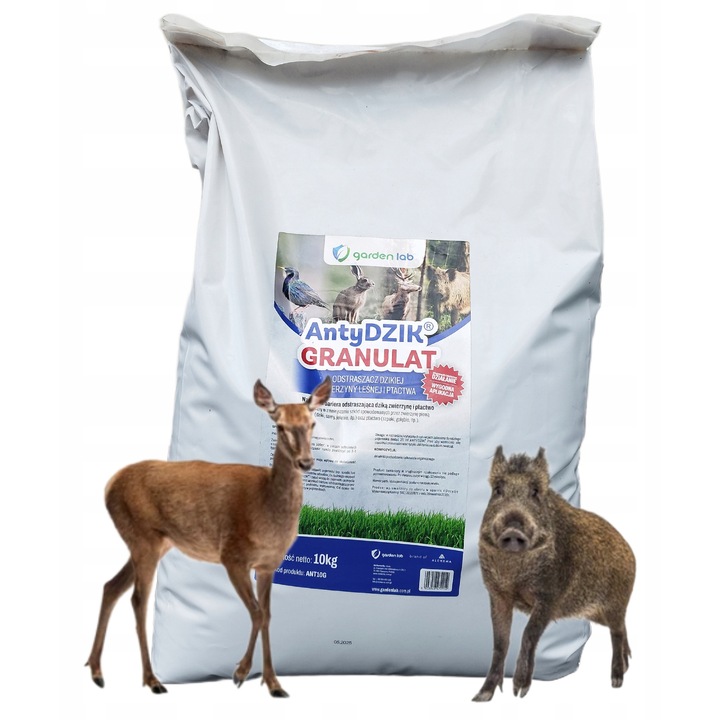 Repelent Pentru Animale, Garden Lab, Granulat Natural Impotriva Animalelor Salbatice Si Pasarilor, Protejeaza De Mistreti, Caprioare, Iepuri Si Porumbei, Actiune De Lunga Durata, Usor De Folosit, 10 kg