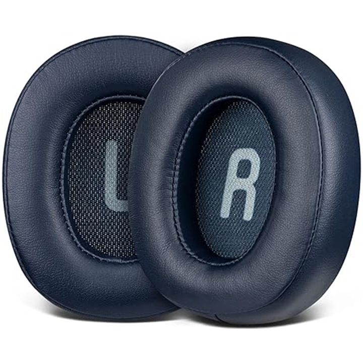 Set 2 Bureti de Schimb AYSTOAYS®, pentru casti JBL Tune 700BT, 700BTNC, 710BT, 720BT, 750BTNC, T750BT, 760BTNC, 770NC, arcaje Stanga si Dreapta, Retea Rezistent la Praf, Spuma cu memorie, Albastru