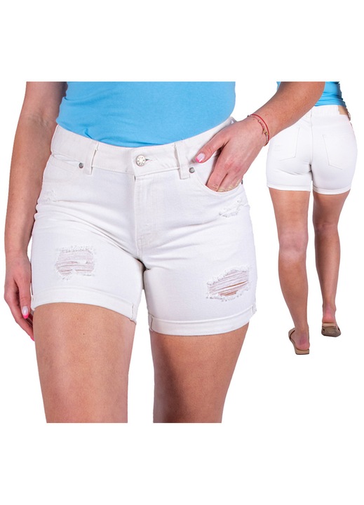 Дамски шорти, Бял
