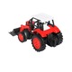 Tractor agricol de jucarie pentru copii, cu incarcator frontal, plastic durabil, OFF-ROAD VEHICLE, Culoare Rosu, 12cm