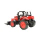 Tractor agricol de jucarie pentru copii, cu incarcator frontal, plastic durabil, Modern City, Culoare Rosu, 15.5 cm