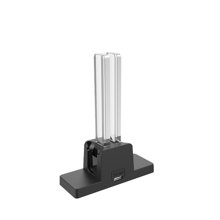 Incarcator pentru controler de consola de jocuri, Switch Joy-Con, Type-C, indicator de incarcare, plug and play, compact si portabil, negru