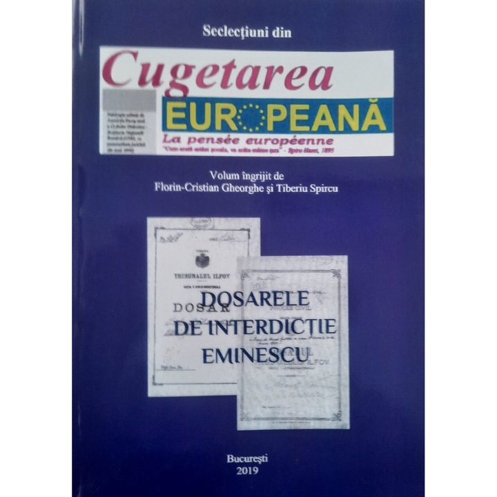 Selectiuni din Cugetarea Europeana - Florin-Cristian Gheorghe, Tiberiu Spircu