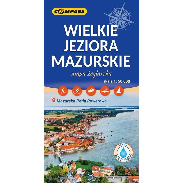 Harta - Wielkie Jeziora Mazurskie, Compass, 1:50.000, B1 (68x98cm)