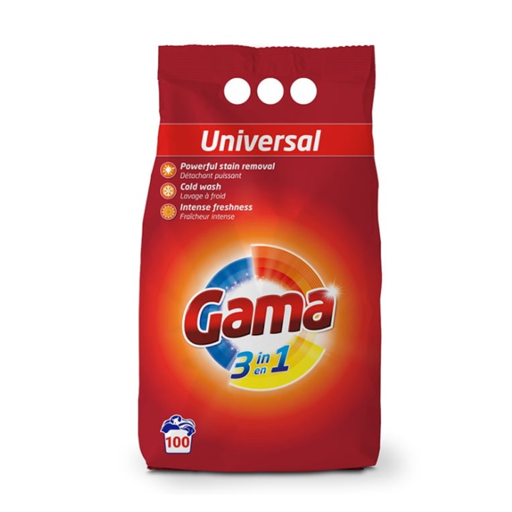 Прах за пране Gama Universal 6 кг, 100 изпирания
