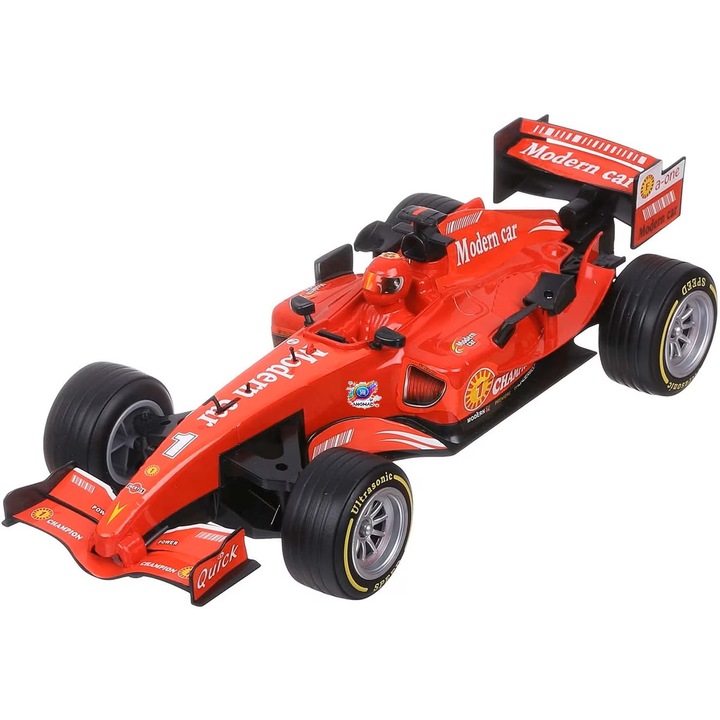 Masina F1 ANGMAD, rosu, scara 1:10, sunete