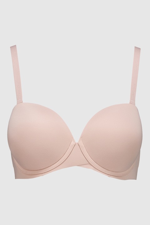 CALVIN KLEIN, Sutien push-up cu bretele detasabile Perfectly Fit, Roz prafuit