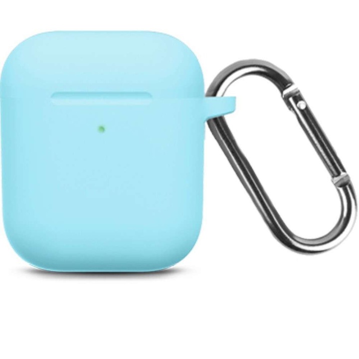 Husa pentru AirPods cu Inel Prindere Albastru