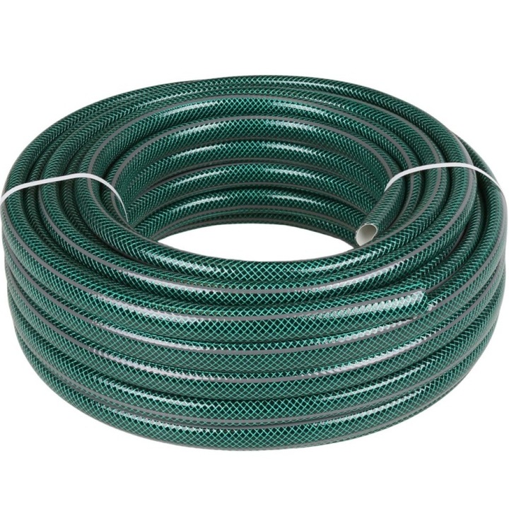 Градински маркуч 30 м 1/2", 4-слоен, зелен, за надземна употреба
