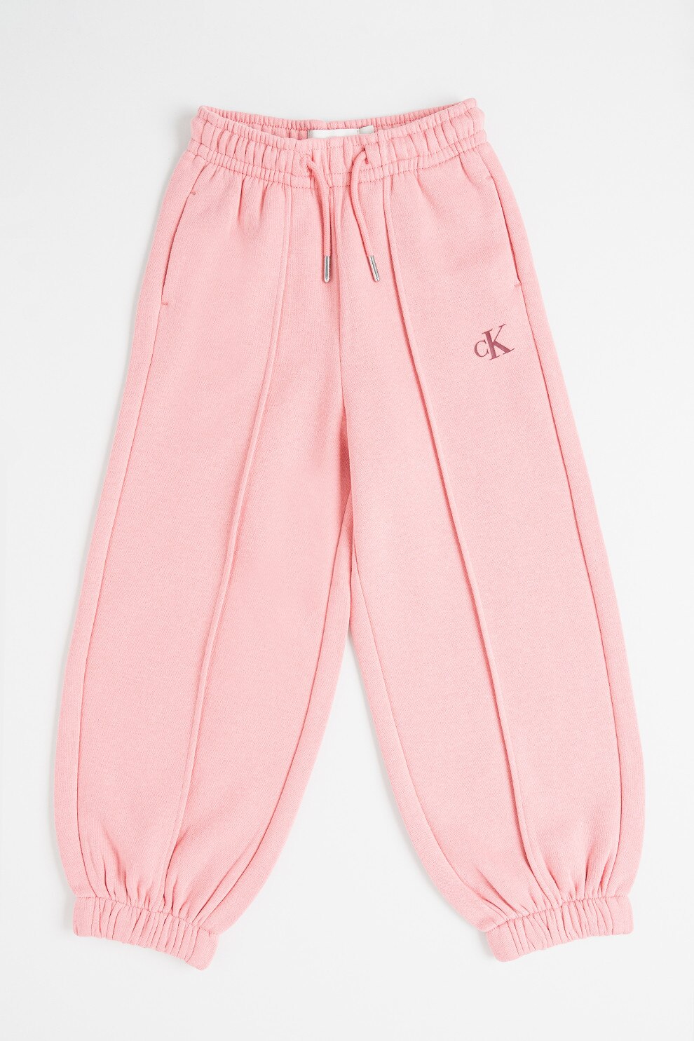 CALVIN KLEIN, Pantaloni de trening conici cu snur, Roz melange, 152 CM