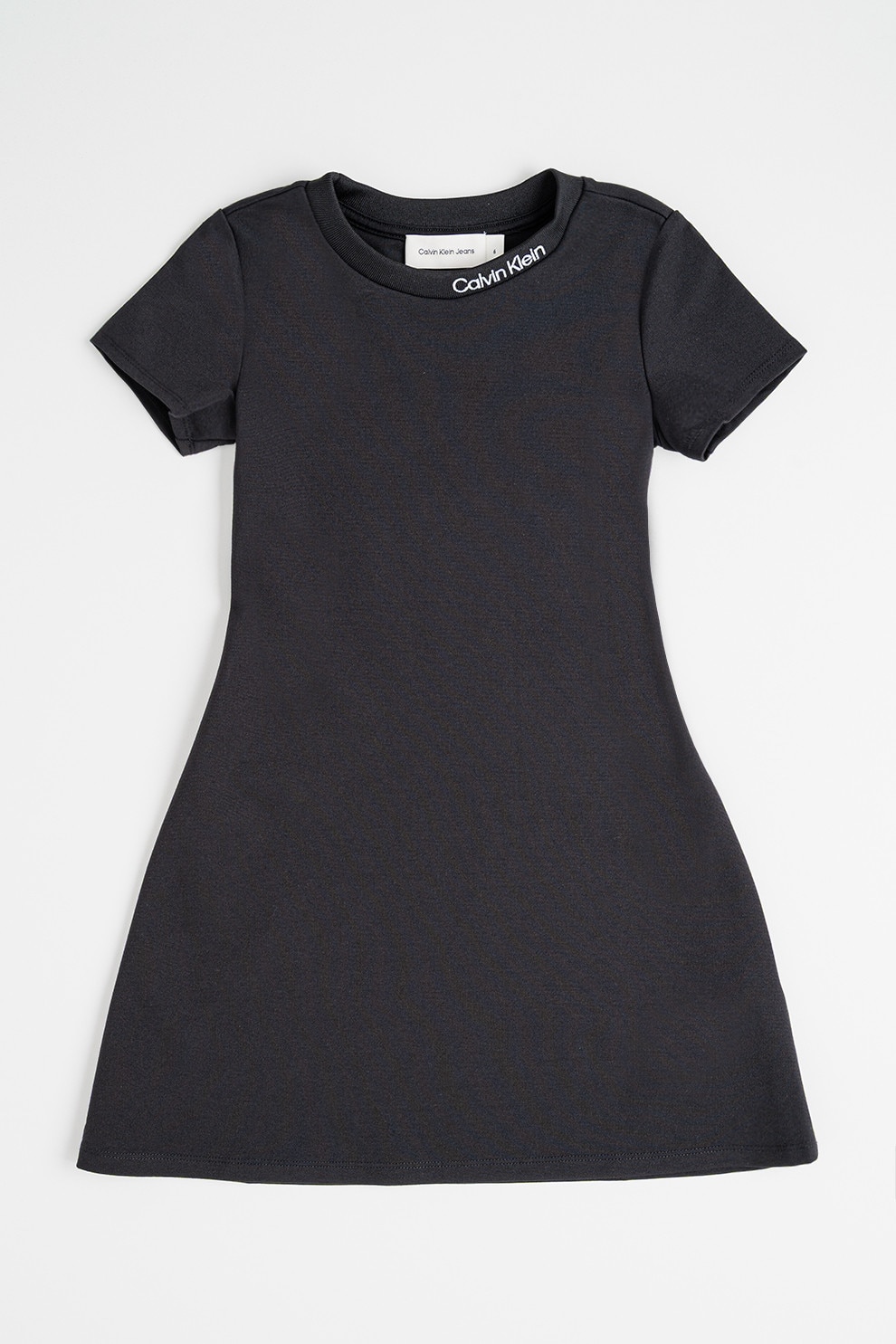 CALVIN KLEIN, Rochie scurta cu maneci scurte, Negru, 152 CM