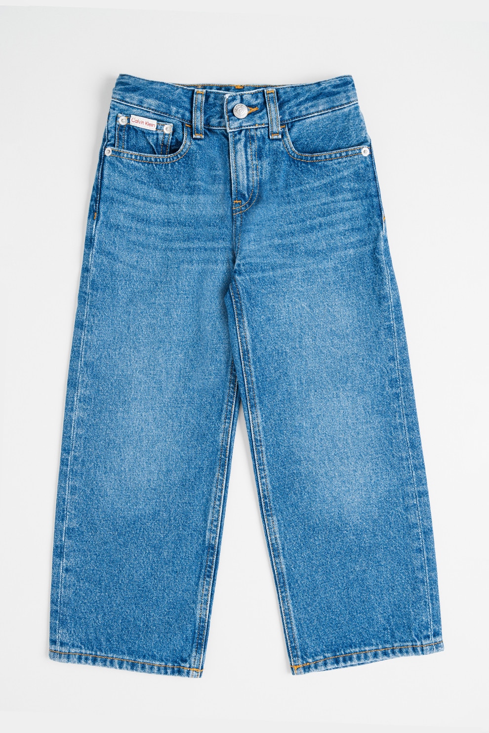 CALVIN KLEIN, Blugi cu croiala ampla, Albastru inchis, 170 CM